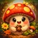 A vibrant, fantasy creature avatar with exaggerated features and vivid colors suitable as a profile picture.